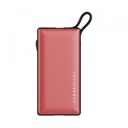 Powerology 6 in 1 Power Station 10000mAh with Built-In Cable (Red)