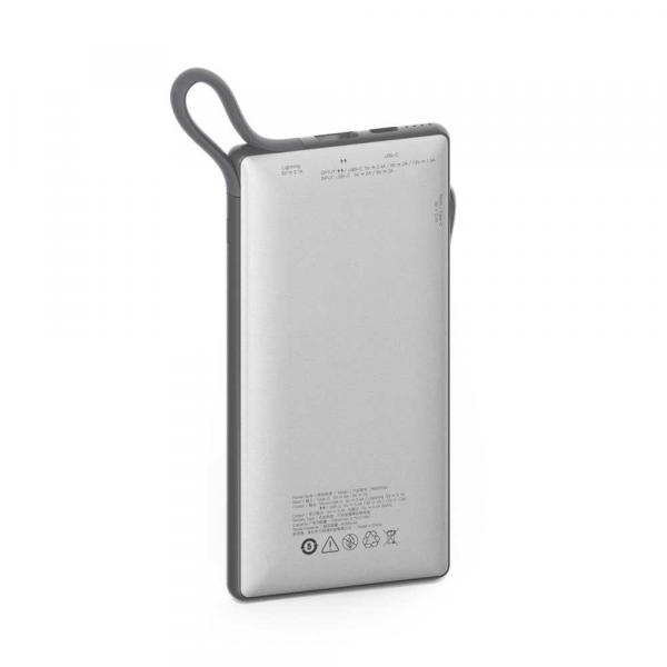 Powerology 6 in 1 Power Station 10000mAh with Built-In Cable (White)