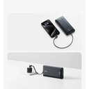 Anker Nano Power Bank (20K, 30W, Built-In USB-C Cable) (Black)