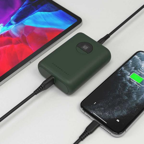 Powerology Quick Charge Power Bank 10000mAh PD 18W (Green)