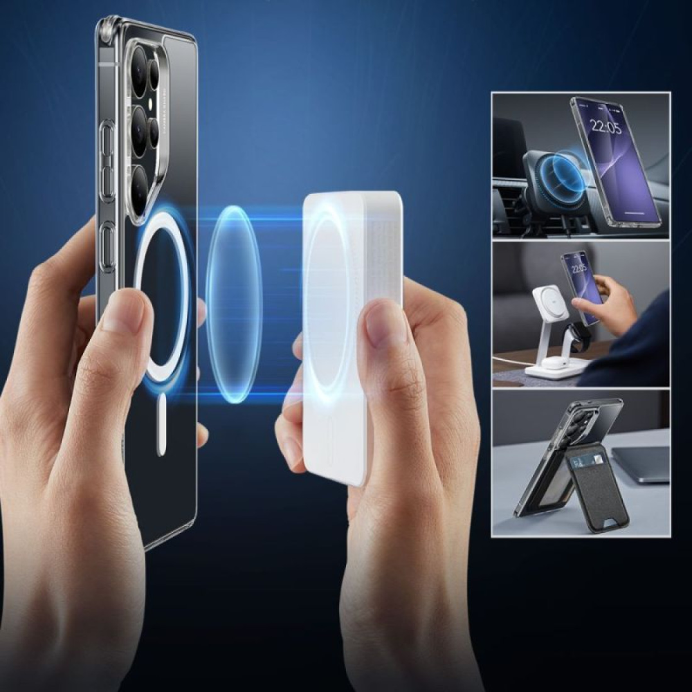 ESR Classic Hybrid Case (HaloLock) for Samsung S25 Ultra (Clear)