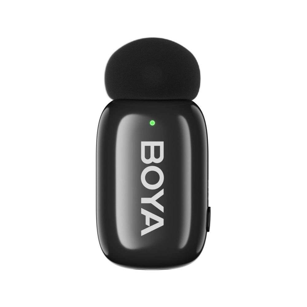 BOYA Smallest 2.4Ghz W/L Mic for Type-C device(2TX+1RX) w/charging case 