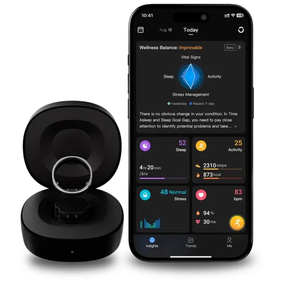 Ringconn Smart Ring Gen 2 Size 9 (Silver)