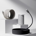 Momax Mag.link USB-C to C & Lightning Magnetic Cable 1m (Black)