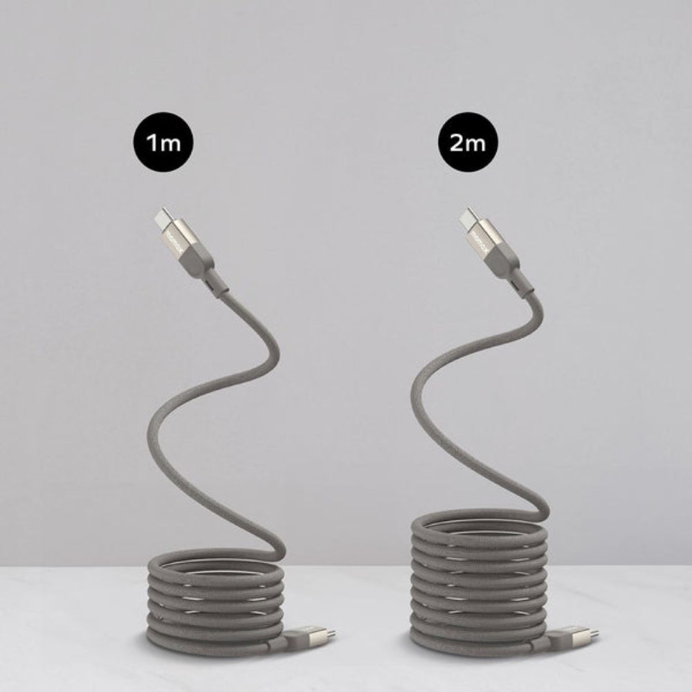 Momax Mag.link USB-C to C & Lightning Magnetic Cable 1m (Black)