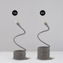 Momax Mag.link USB-C to C & Lightning Magnetic Cable 1m (Black)