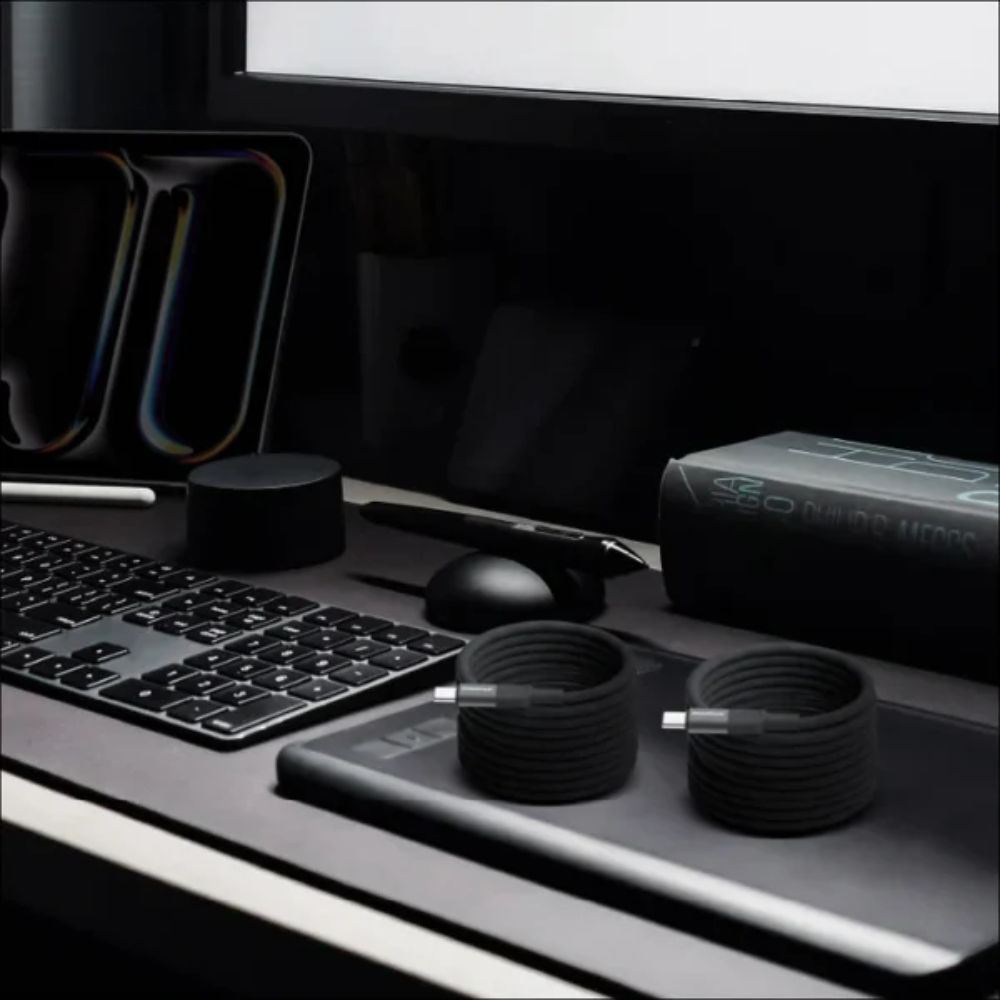 Momax Mag.Link 240W USB-C to USB-C Magnetic Cable 2m (Black)