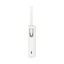 Momax 1-Power Vital+ 10000mAh Battery Pack with Built-in USB-C and Lightning Cable (White)