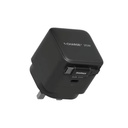 Momax 1-Charge+ 1-Port GaN 35W charger with Retractable USB-C Cable (Black)