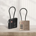 Momax PinLock TSA Padlock Find my locator (Desert Titanium)