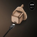 Momax 1-Charge 1-Port GaN 30W charger (UK) (Desert Titanium)