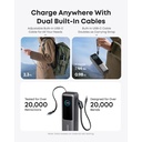 Anker Power Bank (25K, 165W, Built-In and Retractable Cables) (Black)
