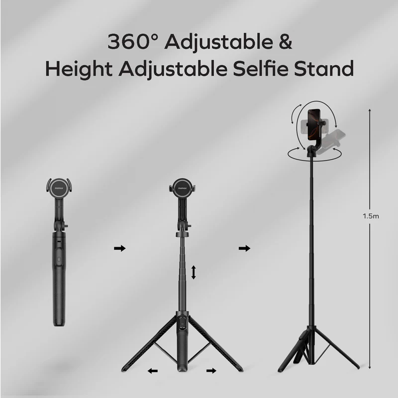 Momax 1-Snap Pole Magnetic Selfie Stick 