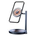 Momax 1-Charge Q.Port Qi2 3-in-1 Magnetic Wireless Charging Stand (Titanium)