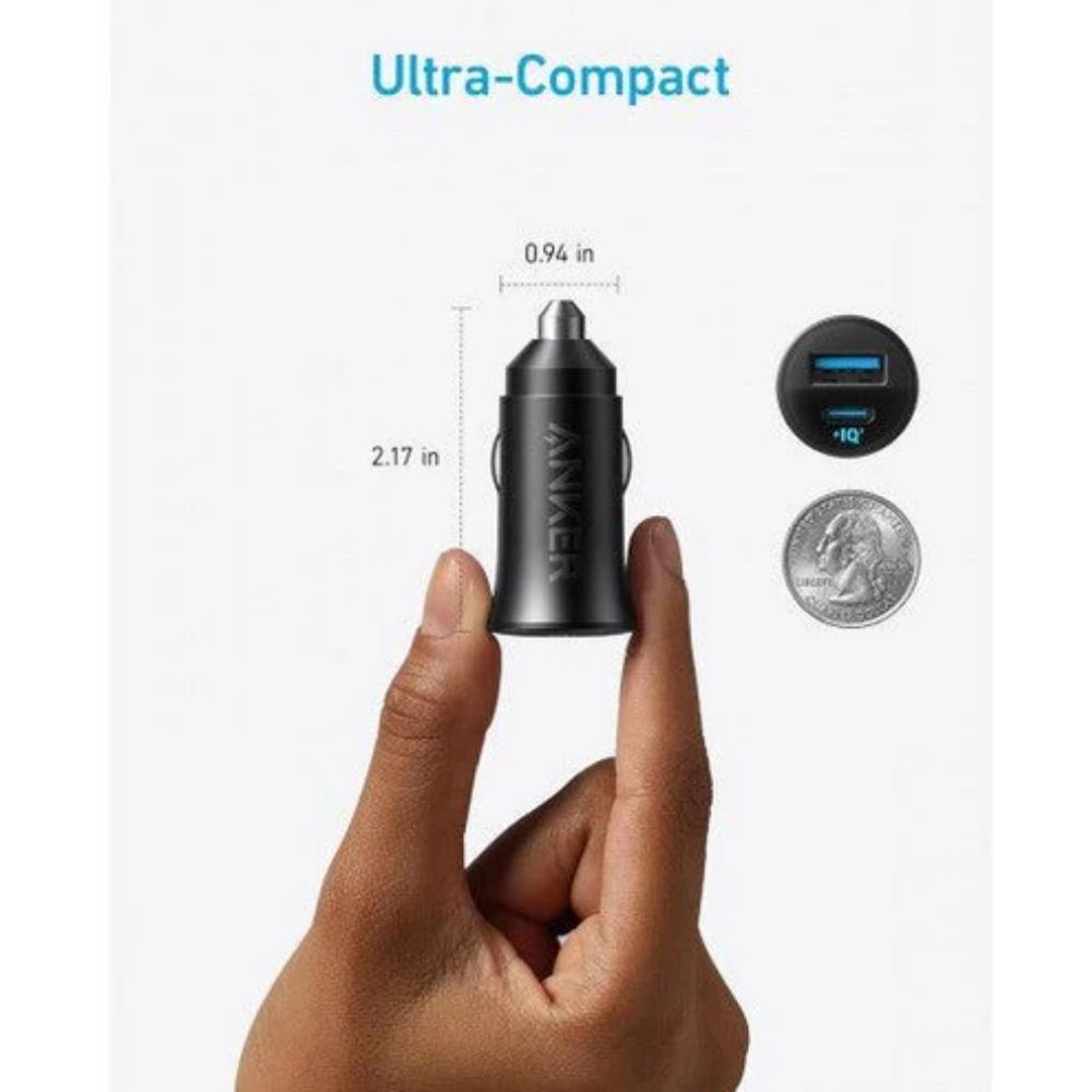 FOC-Anker 2 Ports Car Charger 30W