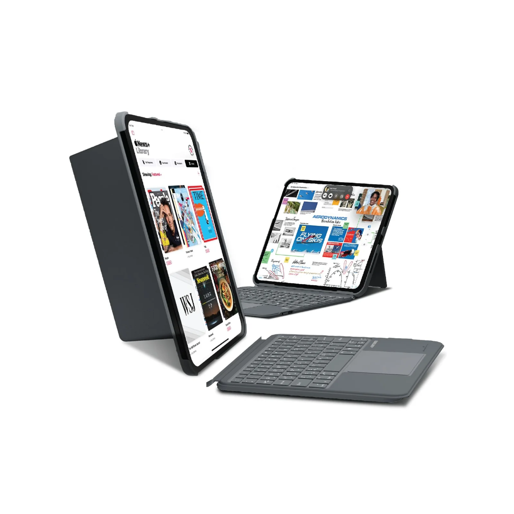 Smartix Premium 4 in 1 Det.Wireless KB for iPad Air 11"M2 & 10.9"/Pro 11"M2/10.9 10th Gen