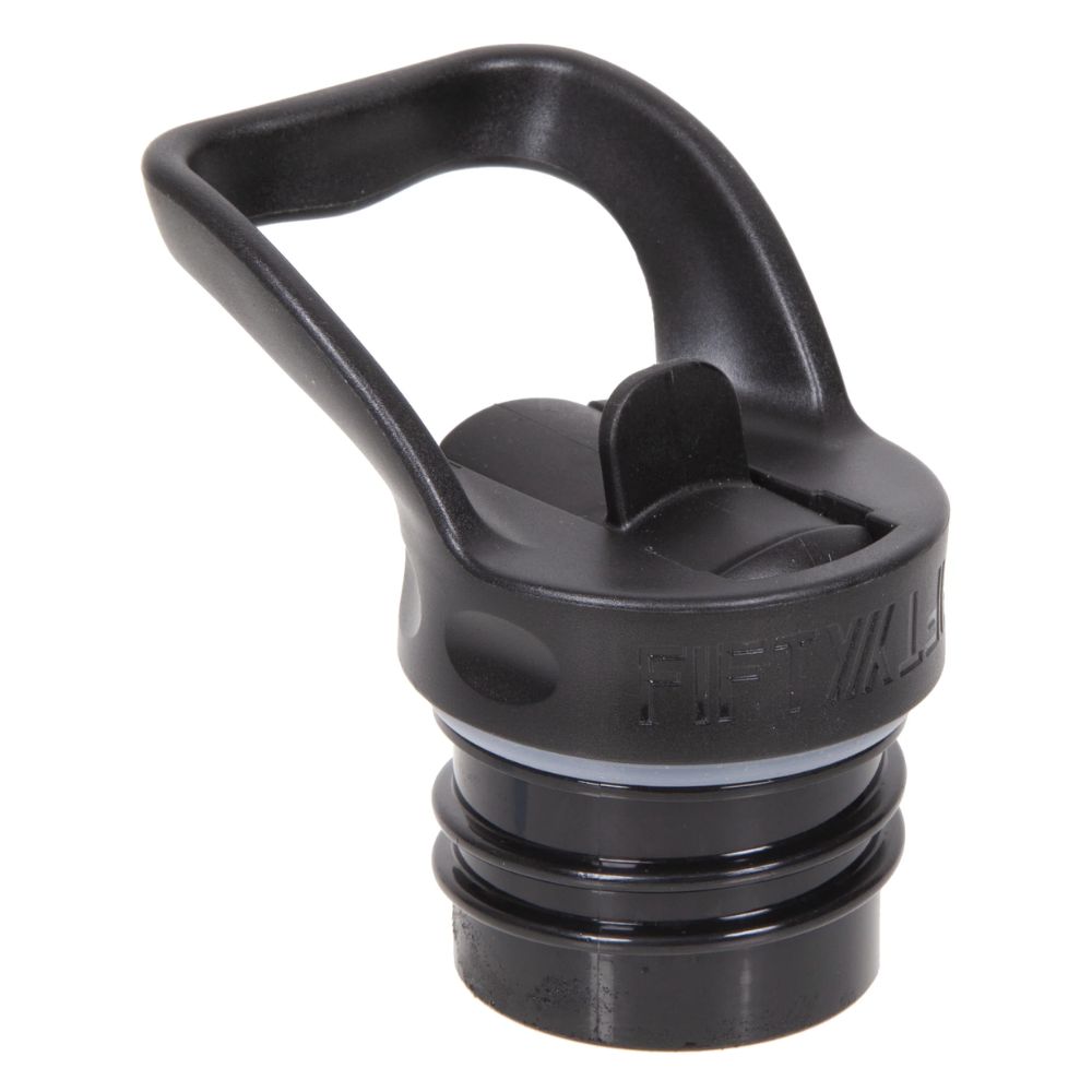 Fifty Fifty Standard Mouth Straw Lid (Black)