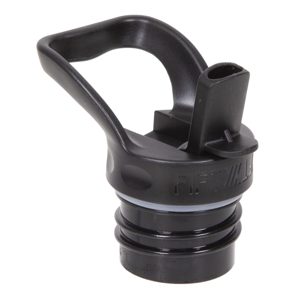 Fifty Fifty Standard Mouth Straw Lid (Black)