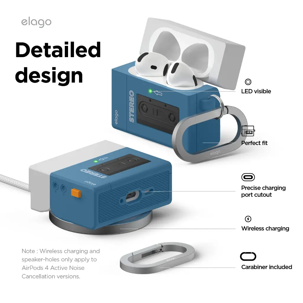 Elago Cassette Player Hang Case AirPods Pro 3 (Blue)