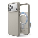 Elago Magnetic Leather Case for iPhone 17 Pro Max (Light Grey)