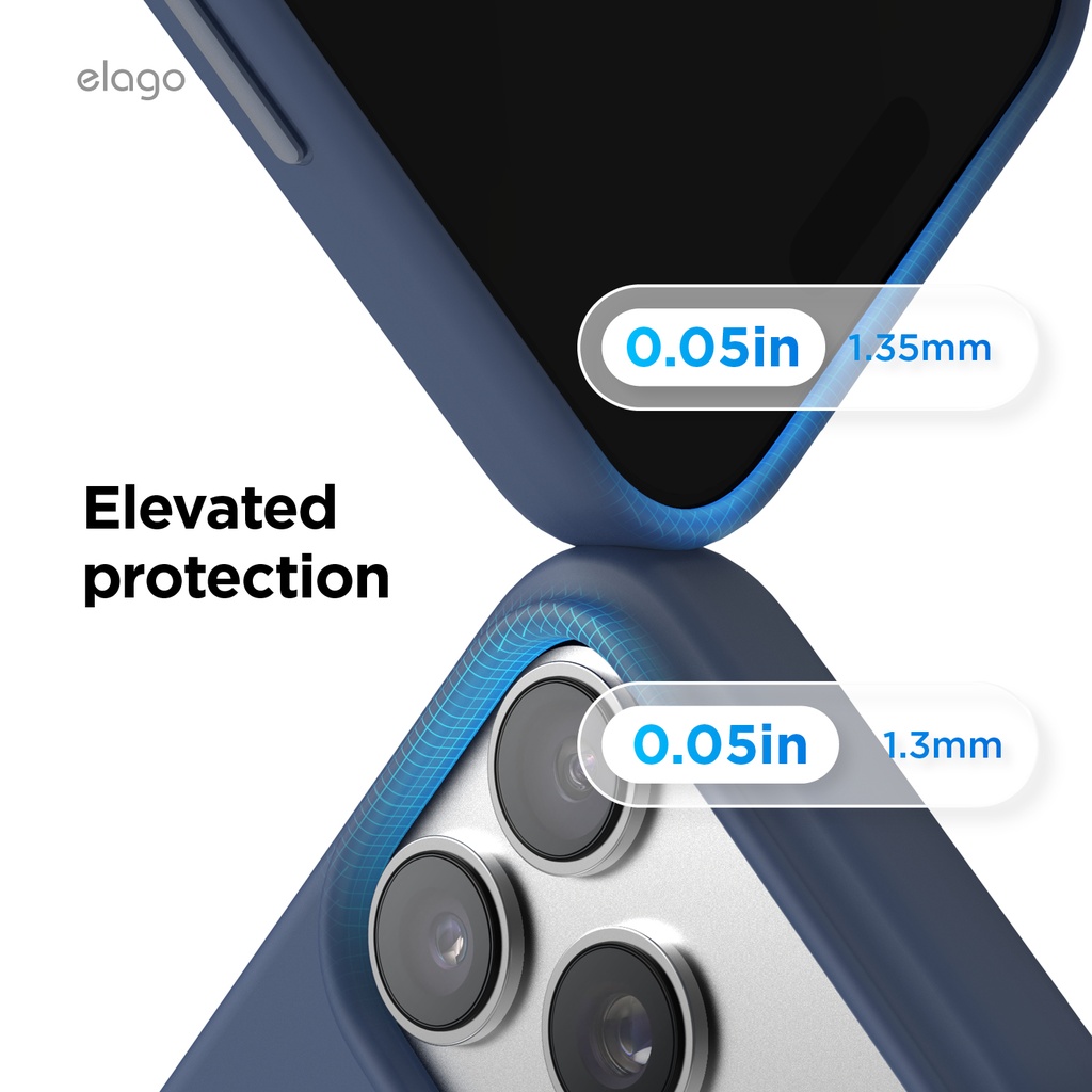Elago Magnetic Silicone Case for iPhone 17 Pro (Jean Indigo)