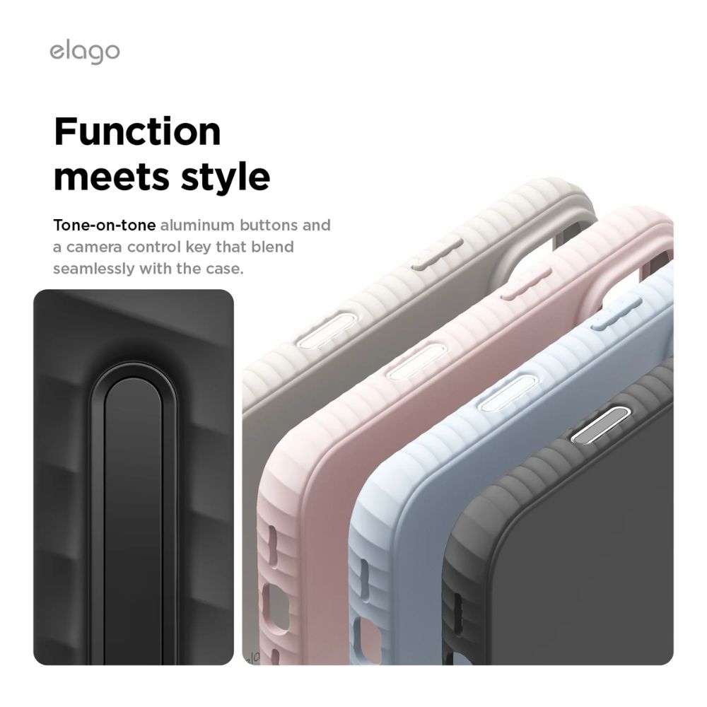 Elago Magnetic Silicone Case for iPhone 17 Pro Max (Black)