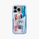 Ninja Labs Flex Pouch for iPhone 17 Pro Case (Baby Blue/Clear)