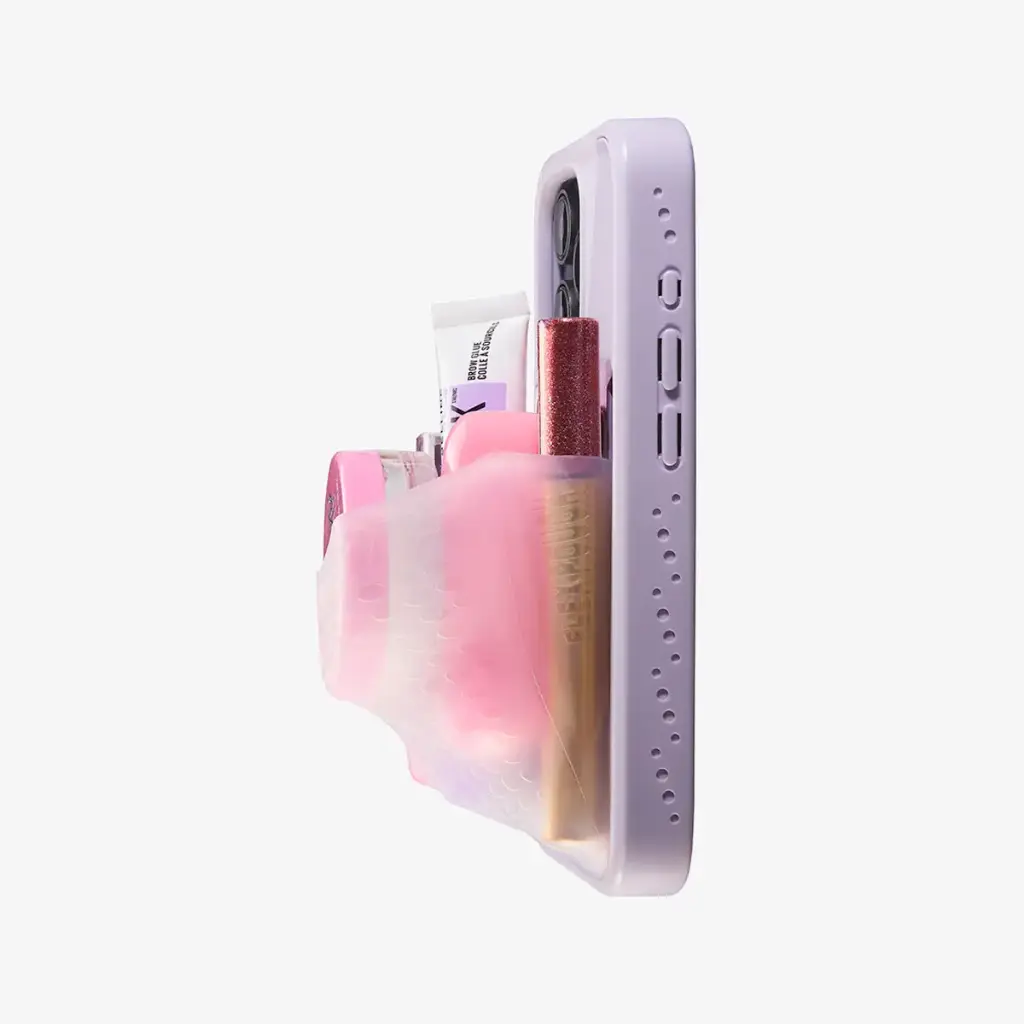 Ninja Labs Flex Pouch for iPhone 16 Pro Case (Lavender/Clear)