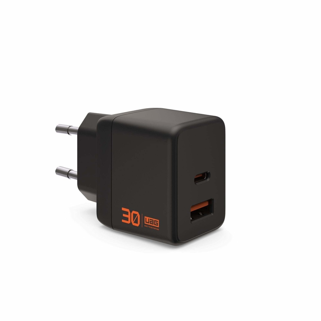 UAG Wall Charger SRGE 30W 2Port UK (Black)