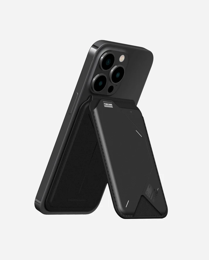 AULUMU G02 Magnetic Flip Wallet & Stand (Black)