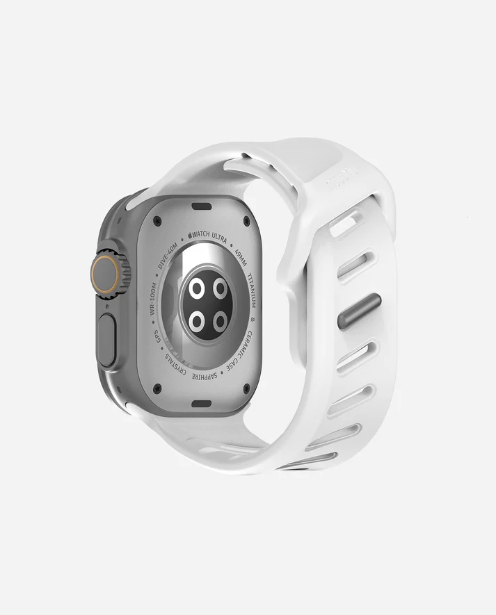 AULUMU A02 Offbeat Sport Band for Apple Watch Series (White)