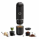 iCafilas 2-in-1 Portable Espresso Maker with Heating (Black)