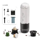 iCafilas 2-in-1 Portable Espresso Maker with Heating (White)