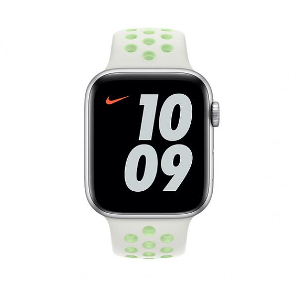 Apple Watch Nike Sport Band-Regular 44mm (Spruce Aura/Vapor Green)