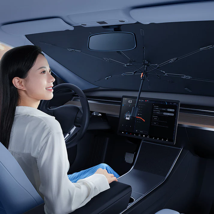 Baseus CoolRide Windshield Sunshade Umbrella (Cluster Black)