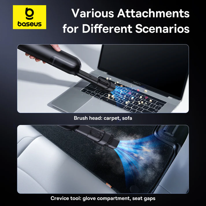 Baseus A0 Pro Car Vacuum Cleaner (4000pa) (Cluster Black)