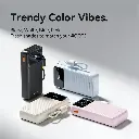 Vention Power Bank 20000mAh with Built-in USB-C and Lightning Cables (Black)