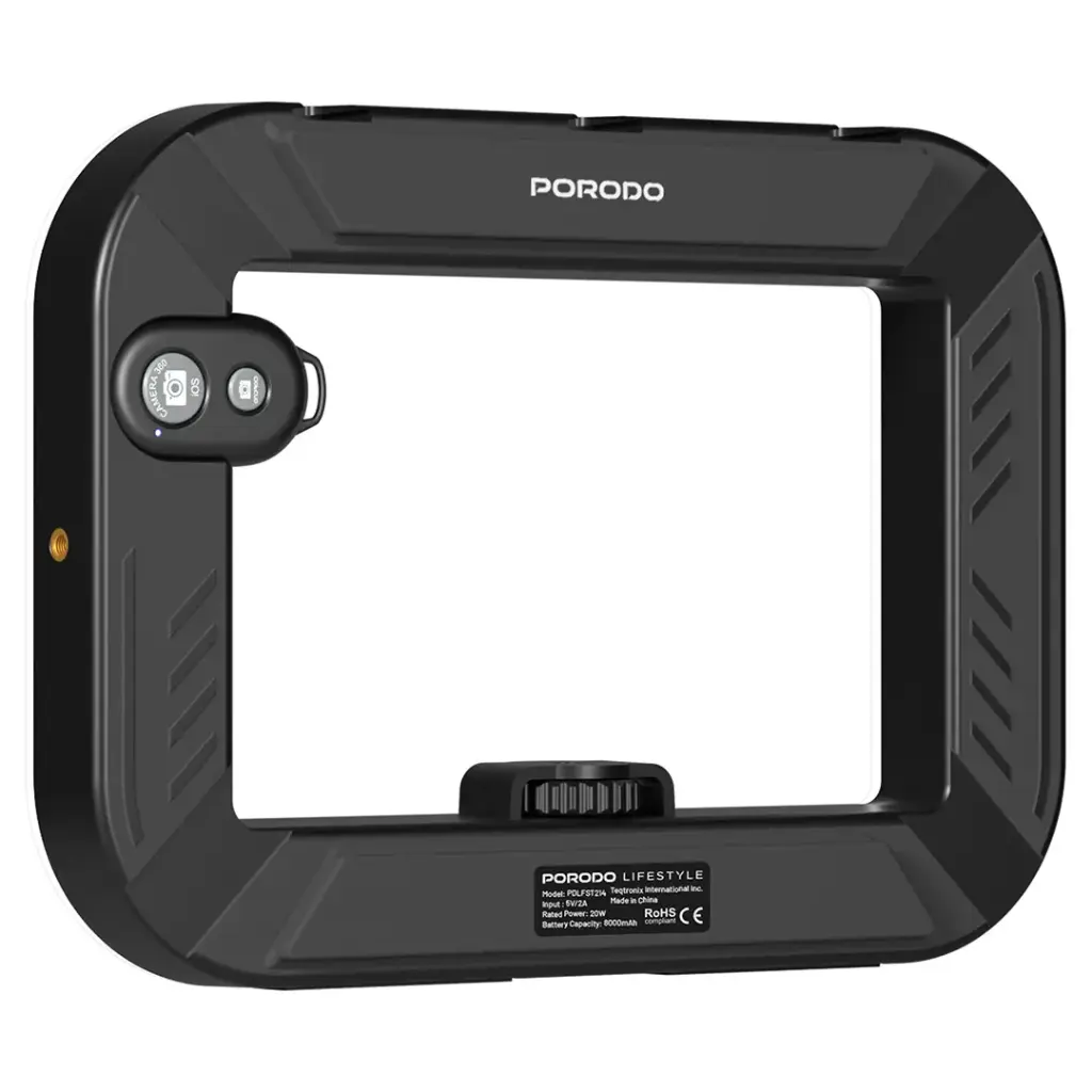 Porodo Lifestyle RingLight with Tripod (Black)