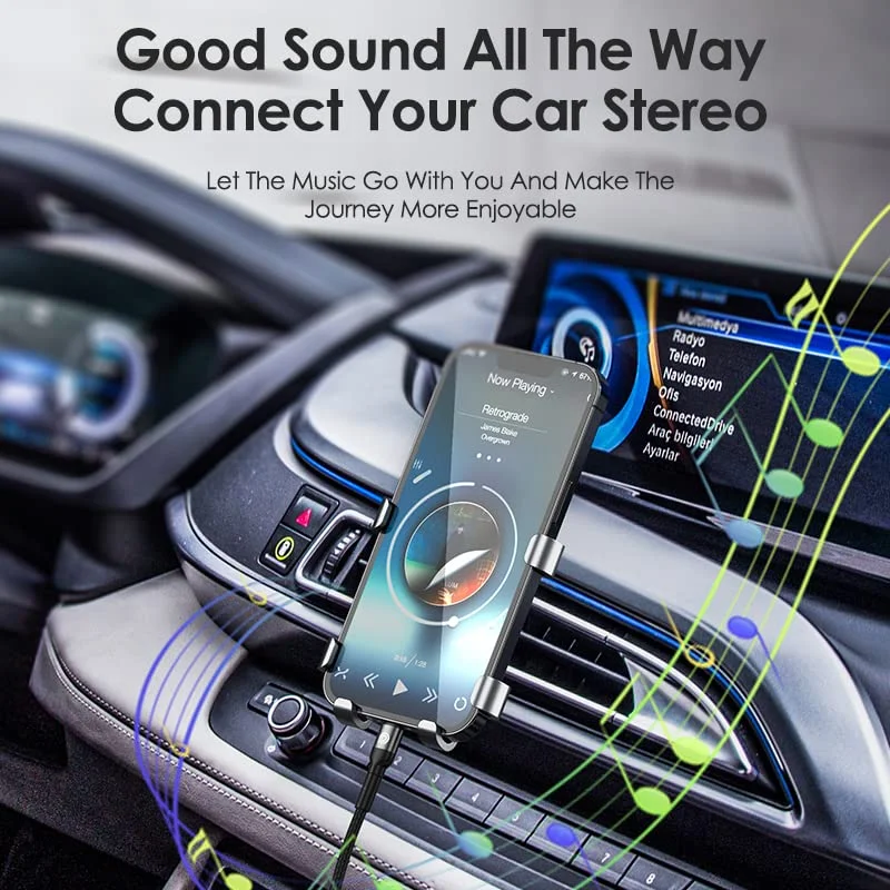 Phone Planet Braided Type C - AUX Audio Cable 1.2M (Black)