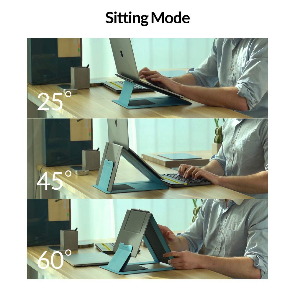 MOFT® Z 5-in-1 Sit-Stand Laptop Desk (Silver)