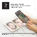 Porodo Lifestyle 5000mAh Power Bank Magnifying Mirror (White/Rose Gold)