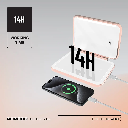 Porodo Lifestyle 5000mAh Power Bank Magnifying Mirror (White/Rose Gold)