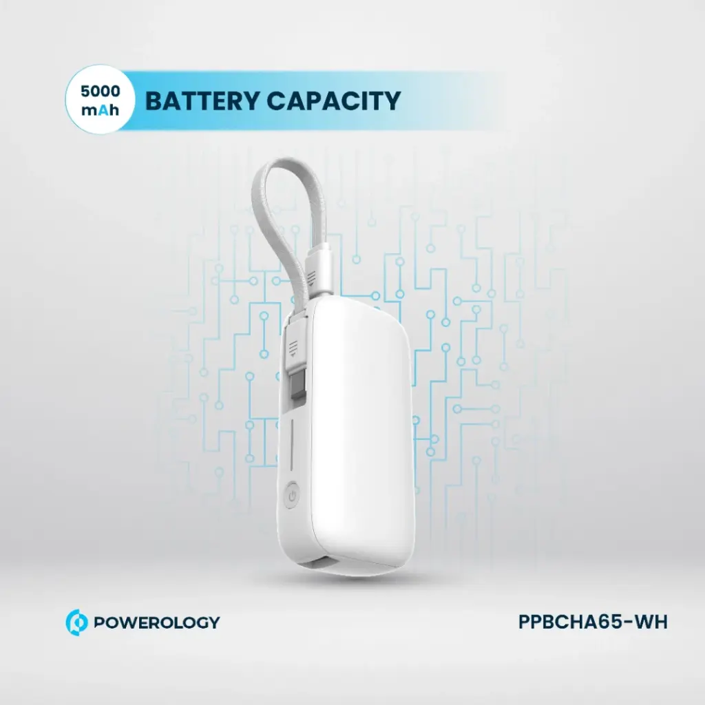 Powerology 5000mAh Power Bank (White)