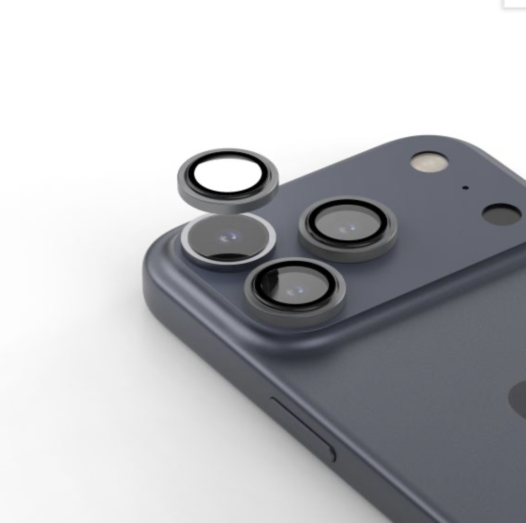 Araraee Camera Lens Ring Protection for iPhone 17 Pro/17 Pro Max (Clear)