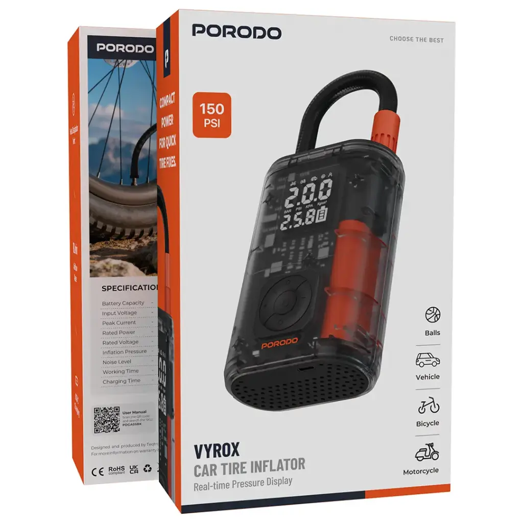 Porodo Vyrox Car Tire Inflator