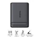 Baseus PicoGo AM31 Qi2 Ultra-Mini Magnetic Power Bank with Kickstand 5000mAh 20W - Cosmic Black