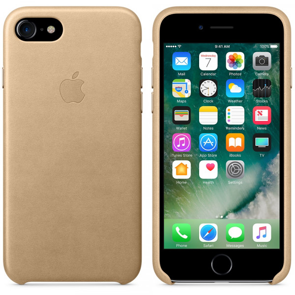 Apple iPhone 7 Leather Case Tan