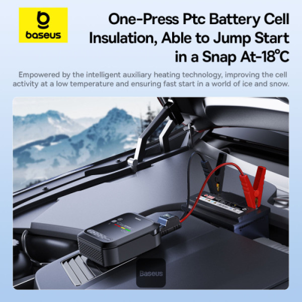 Baseus PrimeTrip VJ1 Car Jump Starter 12000mAh - Black