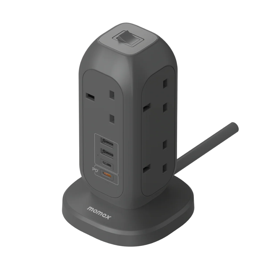 Momax ONEPLUG 7-Outlet Power Strip With USB