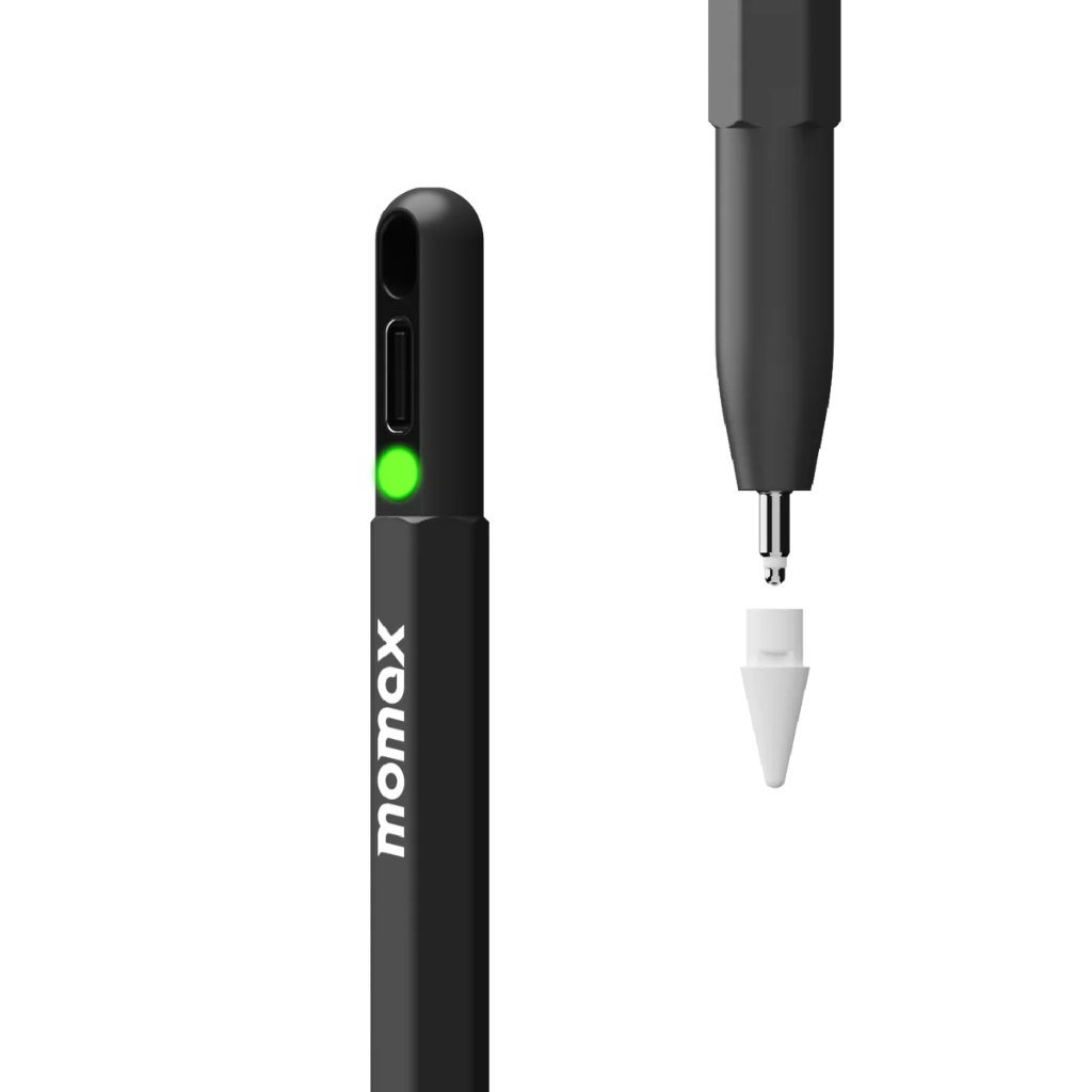 Momax ﻿Mag.Link Pop Magnetic active stylus pen (Black)